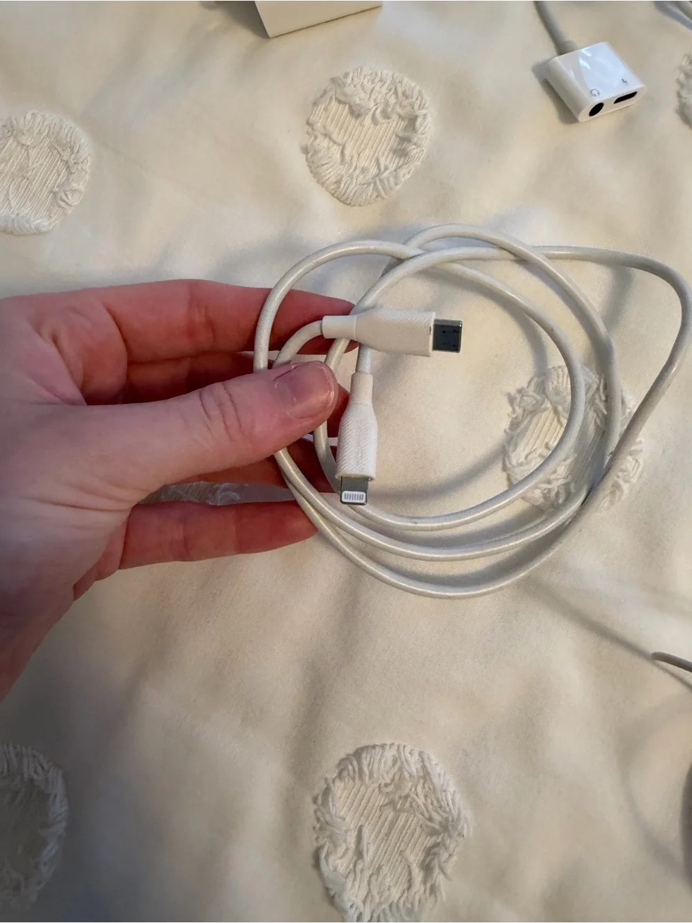 Apple White Lightening Charging Cables with USB Power Adapters Bundle